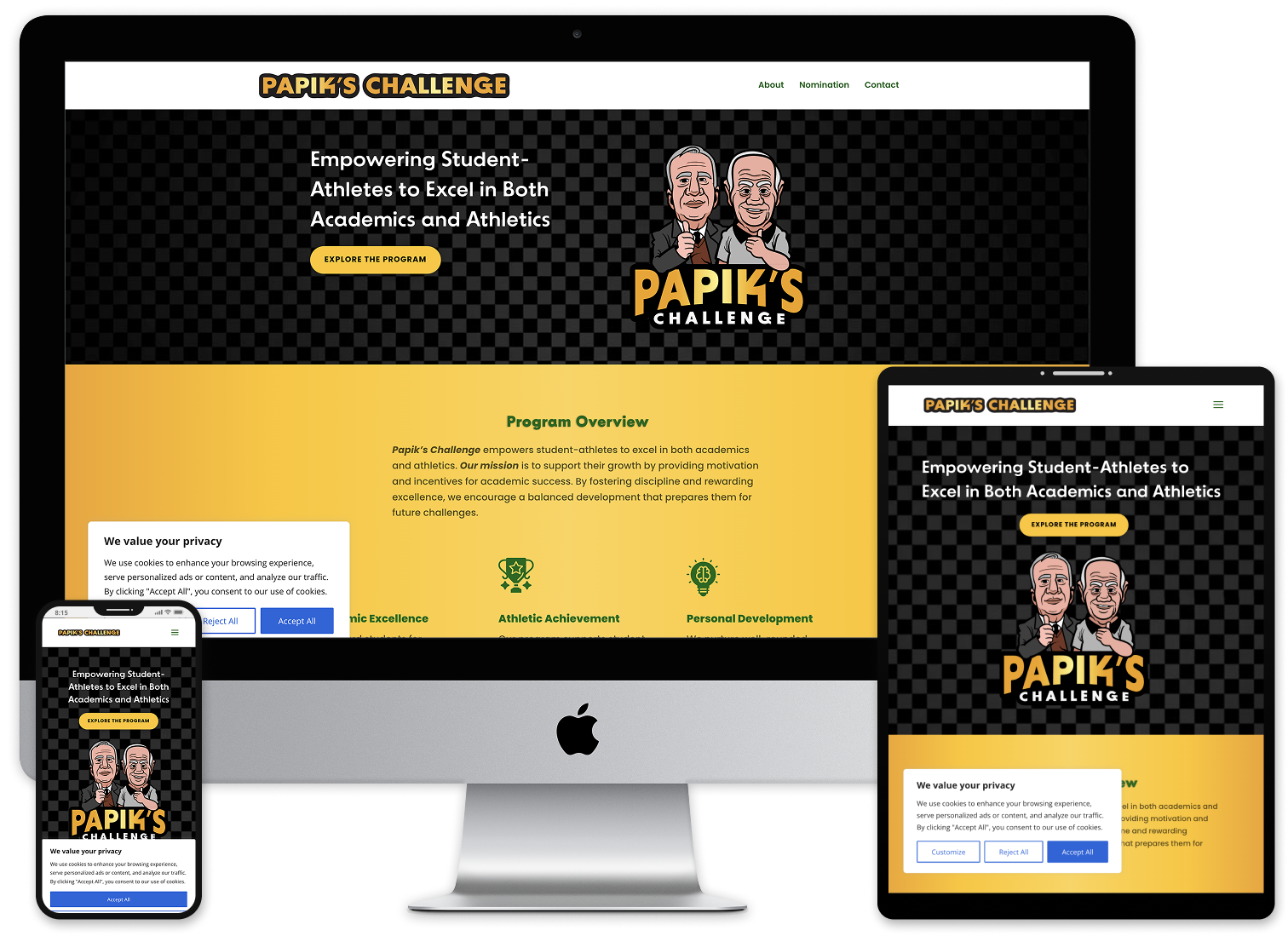 Papikschallenge-website_UI_multi-devices_3 Papik's Challenge Responsive website UI on multi devices